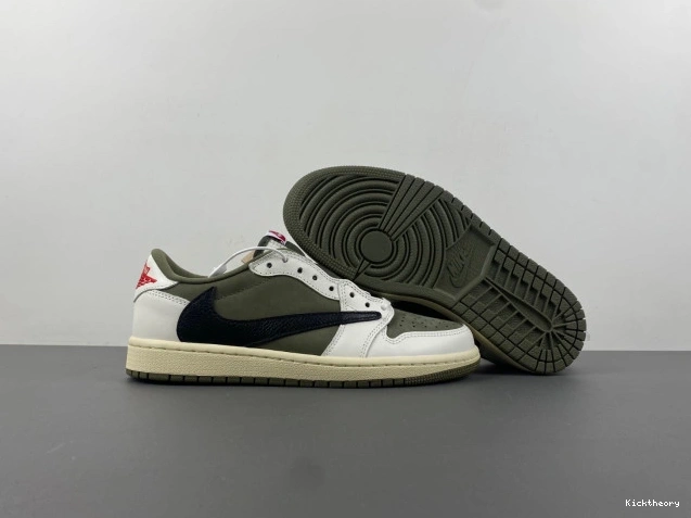 Kick Theory DM7866-200 OLIVE SCOTT X LOW TRAVIS JORDAN AIR 1 OG MEDIUM 0704